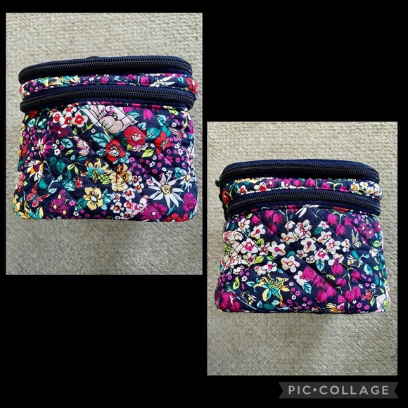 Vera Bradley Itsy Ditsy Floral Brush Up Cosmetic Case - Picture 6 of 15